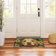 thumbnail image 3 of Yayeee Doormat for Indoor Entrance 32" x 20" Non Slippery Floor Rug, Flowers and Dog, 3 of 8