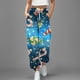 thumbnail image 3 of Pantalones de Mujer Gibobby Holgados Estampado Navideño Azul XL, 3 of 4