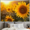 thumbnail image 2 of JRXY Sunflower Field Tapestry - High-Quality Short Plush, Lightweight and Odorless Painting, 2 of 6
