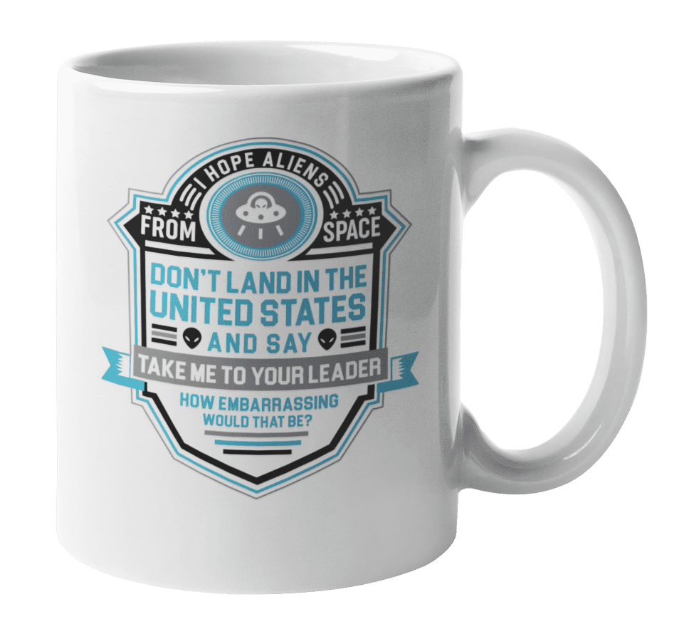 Printed Ceramic Coffee Tea Cup Gift Retro Gamer Aliens 11oz mug