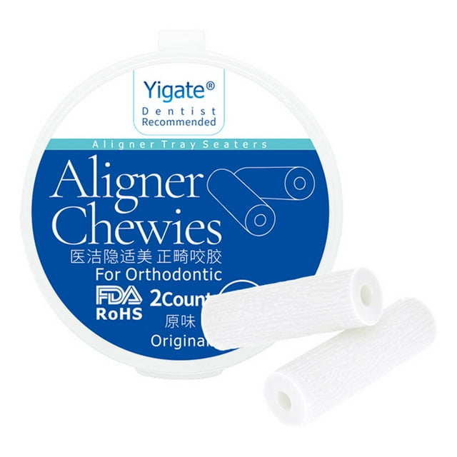 Yigate 2Pcs/box Aligner Chewies Invisible Retainer Seater Orthodontic Silicone Stick
