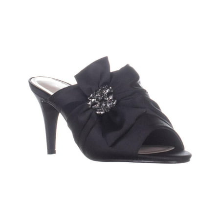 Womens Caparros Orchard Peep Toe Mules, Black, 7.5 US