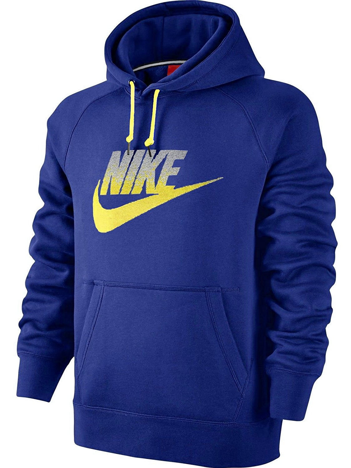 Nike Men's AW77 Futura Pullover Hoodie-Deep Royal Blue - Walmart.com