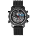 thumbnail image 1 of Silver Shell Gel Strap Led Double Display Quartz Watch Simple Watch Waterproof Casual Wrist Watch For Men And Women, 1 of 5