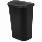 11.3gal Lift Top Waste Basket BlackKitchen Trash Can, Fingerprint-Resistant