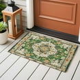 thumbnail image 5 of Green Boho Area Rugs 2x3 for Living Room, Vintage Ethnic Tribe Southwestern Non Slip Washable Rug Runner, Low Pile Indoor Floor Carpet Mat Bathroom Rugs for Bedroom, Kids Room, 5 of 9