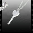 thumbnail image 5 of 2pcs Heart Key Pendant Necklace Lock Bracelet Couple Jewelry for Women Men, 5 of 13