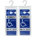 thumbnail image 2 of 6 PCS Handicap Parking Permit Placard Holder - Disabled Parking Placard Protector Sleeve with Large Hook, 2 of 8