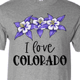 thumbnail image 4 of Inktastic I Love Colorado Columbine Flowers T-Shirt, 4 of 5