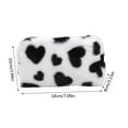 thumbnail image 4 of Cosmetic Pouch,Storage Bag Plush Zipper Organizer,Multi Purpose Pouch for Makeup Jewelry and Small Daily Accessories(Black), 4 of 8