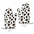 thumbnail image 3 of A Pair Of Heat Insulation And Anti-Perm Gloves 7×11in Thick Anti-Perm Palm With Silicone Piece Lanyard Design Is Easy To Hang Simple Cow Print Pattern1_1, 3 of 8