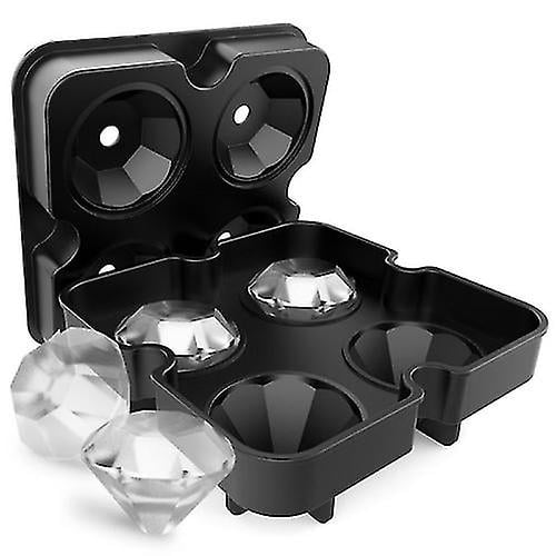 4 Connect Silicone Diamond Ice Tray Silicone Ice Maker Ice Tray Mold