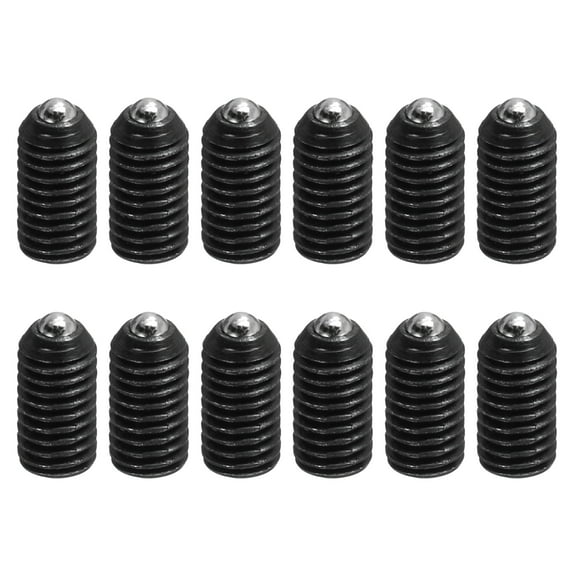 Ball Point Set Screws,M3x6mm Carbon Steel Hex Socket Grub Screw, Pack of 12