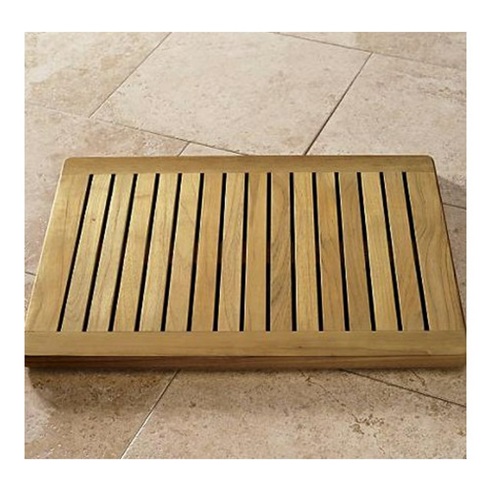 WholesaleTeak Grade A Teak Wood 24" Door / Shower/ Spa / Bath Floor Mat WMAXFM