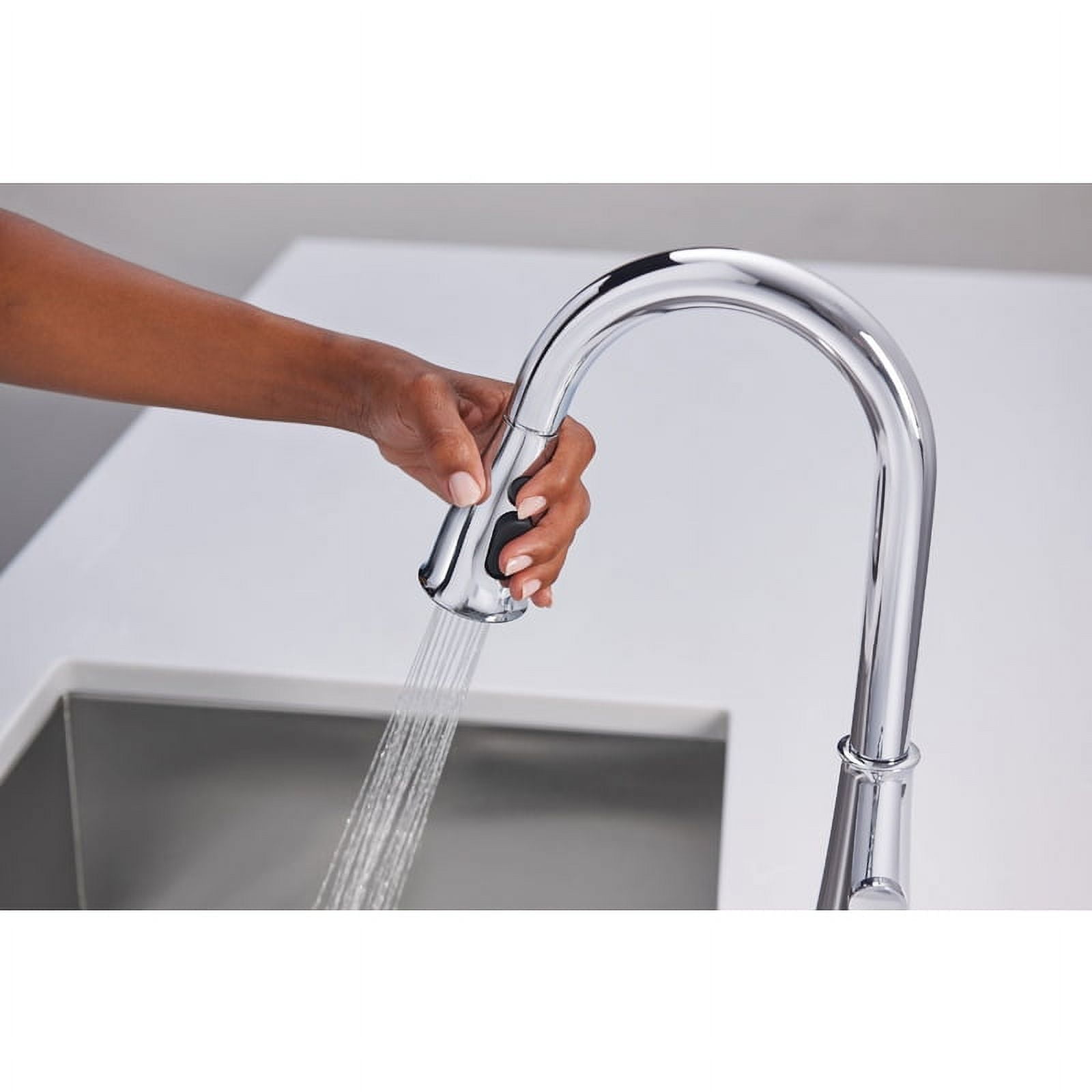 Moen Hadley One Handle Chrome Pulldown Kitchen Faucet