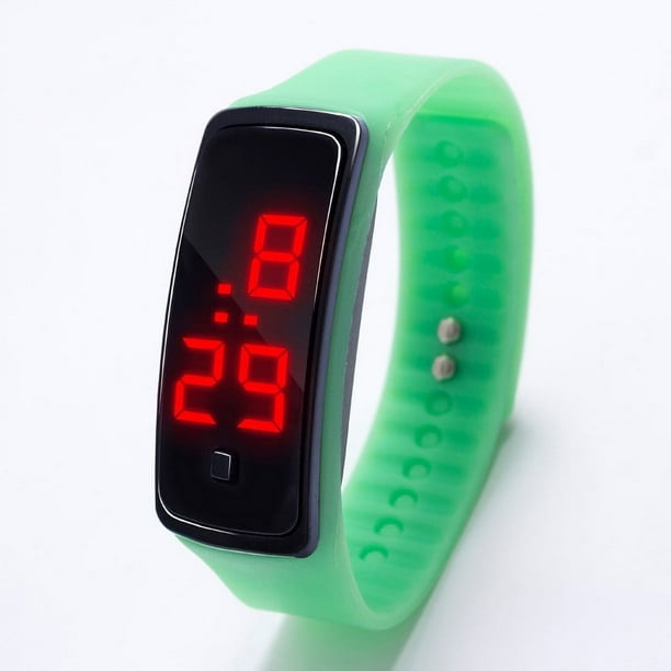 Fiudx Ofertas Flash Del Día Solo En Línea Reloj Inteligente Electrónico Pequeño Rojo De Red Para Estudiantes De Estilo Universitario