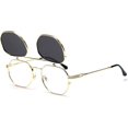 thumbnail image 1 of Ubiuo Flip Up Sunglasses Men Women Polarized Steampunk Flip Sunglasses With Double Lenses, 1 of 4