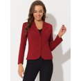 thumbnail image 2 of AllegK ChaqueDe Traje De ChaqueElástiCon Cuello De SolaPaOficiDe Trabajo PaMujer BorgoXL, 2 of 5