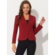 thumbnail image 2 of AllegK ChaqueDe Traje De ChaqueElástiCon Cuello De SolaPaOficiDe Trabajo PaMujer BorgoXL, 2 of 5
