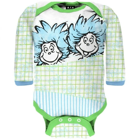 Dr Seuss Baby Clothes - Dr. Seuss - Fun Things Long Sleeve Baby One Piece