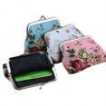 thumbnail image 3 of HEVIRGO Pocket Wallet Rose Lightweight Canvas Small Compact Pocket Purse for Party, 3 of 10