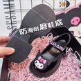 thumbnail image 4 of Zapatos de cuero pequeños de princesa británica negra para niña, suelas blandas para primavera y otoño, nuevos zapatos de primavera Mary Jane con suela gruesa 2024, 4 of 5
