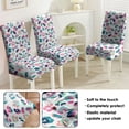 thumbnail image 5 of Leopard Print Dining Chair Covers Set of 4 Trendy Animal Pattern Washable Polyester Stretch Slipcovers Removable Seat Protector for Classic Home Decor, 5 of 7