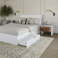 thumbnail image 4 of Nexera Ensemble de Chambre à Coucher 4 Pcs avec Double Rangement, Blanc, Queen, 4 of 6