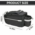 thumbnail image 2 of GASTROPOD Bike Bag,Waterproof Rear Bike Rack Bag with Large Capacity for Bicycles,Black, 2 of 6