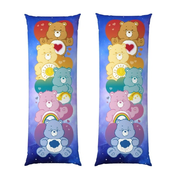 Care Bears Body Pillow Cover - Pillowcases 20"x54" with Hidden Zipper Closure Soft and Breathable 1PC