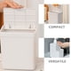 thumbnail image 3 of 1 juego de bote de basura pequeño con tapa para baño, mini bote de basura de escritorio con tapa, dispensador de jabón líquido para baño, cocina, oficina y dormitorio., 3 of 7