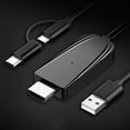 thumbnail image 2 of Cable 2 en 1 Tipo C/Micro USB a 1080P 2,0 metros Sunnimix, 2 of 6