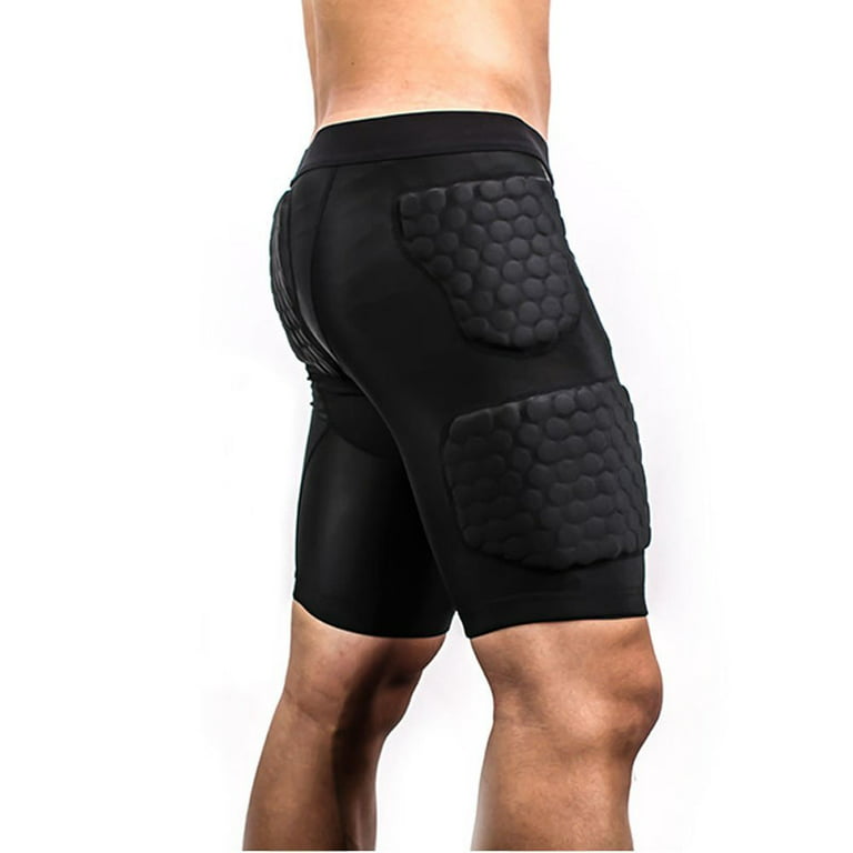 TUOY Men's Padded Compression Shorts 5 Pads Football Girdle for Football  Baseball