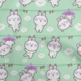 thumbnail image 1 of oneOone Rayon Sea Green Fabric Asian Kawaii Rabbit Sewing Craft Projects Fabric Prints By Yard 56 Inch Wide, 1 of 4