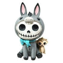 Furry Bones Quixote Donkey Monkey Costume Skeleton Monster Sit Up Ornament Figurine