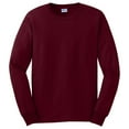 thumbnail image 5 of Gildan Ultra Cotton Men's Long Sleeve T-Shirt, Durable, Crewneck Classic Fit Tee, Maroon, M, 5 of 5