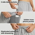 thumbnail image 5 of YUSHOW Mens 2 in 1 Running Workout Shorts Quick Dry Athletic Shorts with Liner and Pockets, 2 Pack, L, 5 of 9