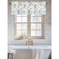 thumbnail image 6 of Curtain Valance for Windows, Watercolor Jellyfish Starfish Coral Kitchen Valances Rod Pocket Short Curtains, Ocean Coral Marine Life Window Valance for Bedroom Bathroom Living room 42x18in, 6 of 9