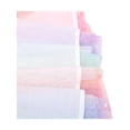 thumbnail image 7 of Sunny Fashion Girls Dress Rainbow Gradient Ruffle Shoulder Tulle Sparkly Gold Star Show Holiday Soft 6 Years, 7 of 7