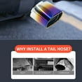 thumbnail image 5 of Stainless Steel Exhaust Pipe Cover, Universal Fit Decorative Tailpipe Protector, Anti-Rust Durable Car Accessories, Easy Install Sporty Upgrade for All Vehicles, Multicolor Exhaust Decor, 5 of 6