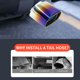 thumbnail image 5 of Cubierta del tubo de escape del coche Acero inoxidable Ajuste universal | Salida de tubo de escape decorativa a prueba de óxido | Actualización deportiva fácil de instalar | Multicolor plateado | 1, 5 of 6