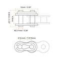 thumbnail image 2 of Unique Bargains 6Pack Chain Connector Link Roller, 5/16' Pitch Carbon Steel Split Links for 05B Chain, 2 of 6