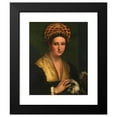 thumbnail image 2 of Callisto Piazza da Lodi 12x14 Black Modern Framed Museum Art Print Titled - Portrait of a Lady (1530), 2 of 5