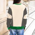 thumbnail image 5 of Long Sleeve Shirts for Women Casual Tunic Tops Women Fashion Casual Printed Round Neck Loose Capless Sweatshirt Top Great Gifts for Less Green XL, 5 of 5