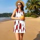 thumbnail image 3 of Balery Fly Flying Ladybug Vestidos de verano para mujer con estampado: vestido holgado sin mangas, vestido playero informal y cómodo para días calurosos., 3 of 7