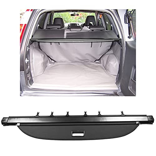 Cargo Cover Compatible With 2002 2006 Honda CRV Factory Style Unpainted Black Luggage Cover Trunk Liner Privacy Shade by IKON MOTORSPORTS 2003 2004 2005 Walmart