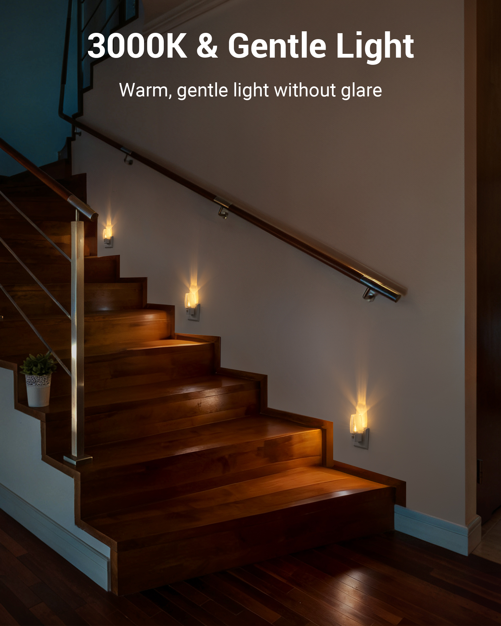 DEWENWILS LED Night Light Plug-In with Switch, Warm White 6-Pack photo 8