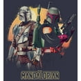 thumbnail image 2 of Women's Star Wars: The Mandalorian Boba Fett Honor the Deal Graphic Tee Navy Blue Medium, 2 of 5