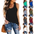 thumbnail image 2 of Basic Tank Tops for Women Cropped Lightweight Solid Summer Tank Tops Spaghetti Strap Loose Fit Crew Neck Sleeveless Shirts Camisole Flowy Tops Clothes Spring Outfits 2026, 2 of 7
