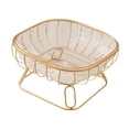 thumbnail image 3 of Cesta de alambre para frutas, frutero decorativo, bandeja moderna para guardar verduras, colgante M, 3 of 9